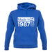 Made In 1987 All British Parts Crown unisex hoodie