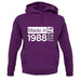 Made In 1988 All British Parts Crown unisex hoodie