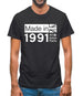 Made In 1991 All British Parts Crown Mens T-Shirt
