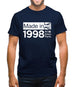 Made In 1998 All British Parts Crown Mens T-Shirt