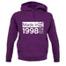 Made In 1998 All British Parts Crown unisex hoodie