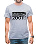 Made In 2001 All British Parts Crown Mens T-Shirt