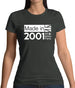 Made In 2001 All British Parts Crown Womens T-Shirt