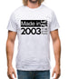 Made In 2003 All British Parts Crown Mens T-Shirt