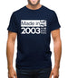 Made In 2003 All British Parts Crown Mens T-Shirt