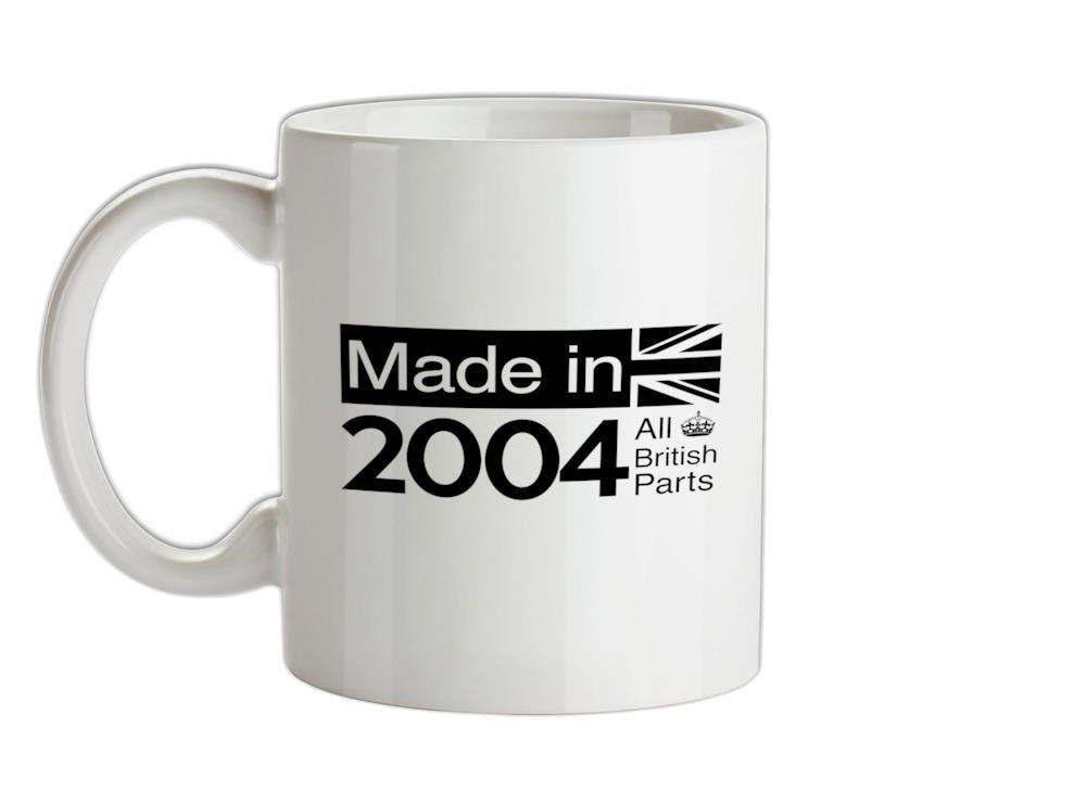 Made In 2004 All British Parts Crown Ceramic Mug