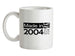 Made In 2004 All British Parts Crown Ceramic Mug