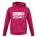 Made In 2004 All British Parts Crown unisex hoodie
