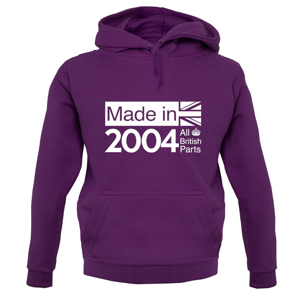 Made In 2004 All British Parts Crown unisex hoodie
