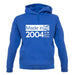 Made In 2004 All British Parts Crown unisex hoodie