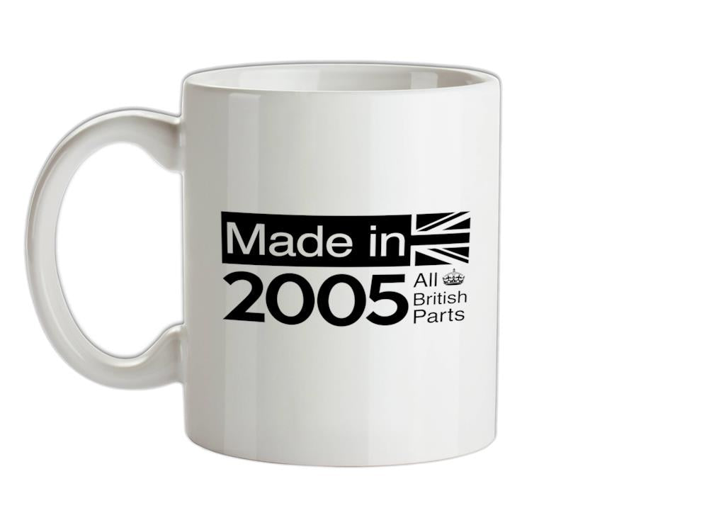 Made In 2005 All British Parts Crown Ceramic Mug