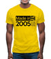 Made In 2005 All British Parts Crown Mens T-Shirt