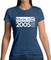 Made In 2005 All British Parts Crown Womens T-Shirt