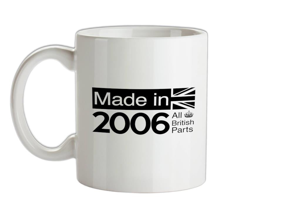 Made In 2006 All British Parts Crown Ceramic Mug