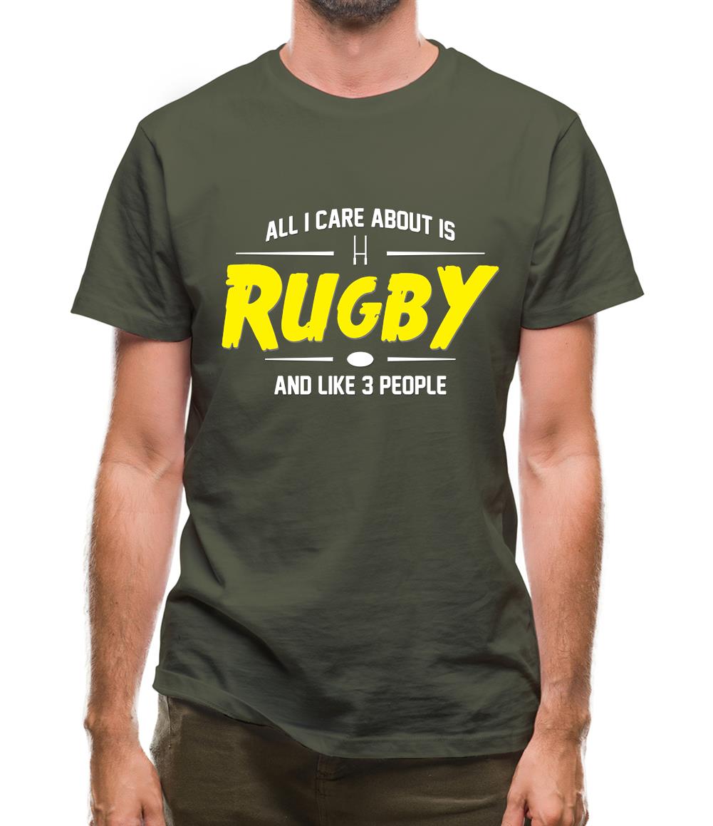 All I Care About Is Rugby Mens T-Shirt