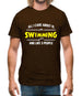 All I Care About Is Swimming Mens T-Shirt