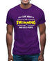 All I Care About Is Swimming Mens T-Shirt