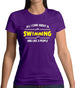 All I Care About Is Swimming Womens T-Shirt