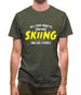 All I Care About Is Skiing Mens T-Shirt