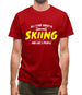 All I Care About Is Skiing Mens T-Shirt