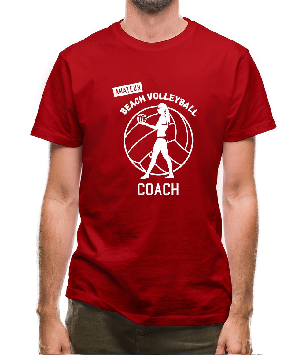 Amateur Beach Volleyball Coach Mens T-Shirt