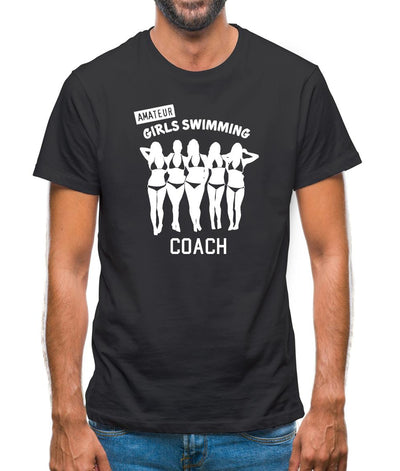Amateur Girls Swimming Coach Mens T-Shirt