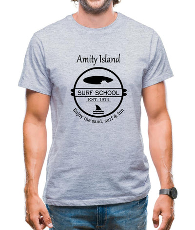 Amity Island Surf School Est. 1974 Mens T-Shirt