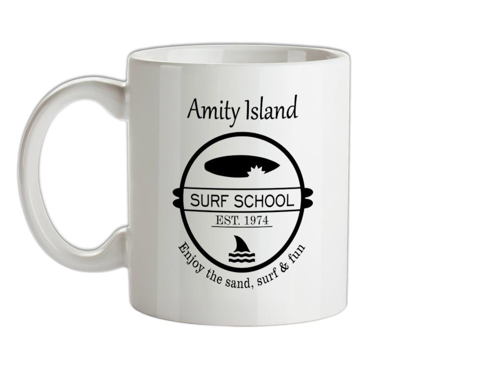Amity Island Surf School Est. 1974 Ceramic Mug