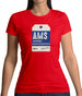 Amsterdam Tag Womens T-Shirt