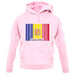 Andorra Barcode Style Flag unisex hoodie
