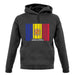 Andorra Barcode Style Flag unisex hoodie