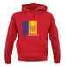 Andorra Barcode Style Flag unisex hoodie