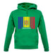 Andorra Barcode Style Flag unisex hoodie