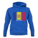 Andorra Barcode Style Flag unisex hoodie