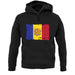 Andorra Grunge Style Flag unisex hoodie