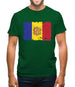 Andorra Grunge Style Flag Mens T-Shirt