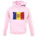 Andorra Grunge Style Flag unisex hoodie