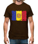 Andorra Grunge Style Flag Mens T-Shirt