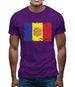 Andorra Grunge Style Flag Mens T-Shirt