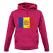 Andorra Grunge Style Flag unisex hoodie