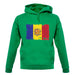 Andorra Grunge Style Flag unisex hoodie