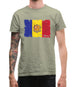 Andorra Grunge Style Flag Mens T-Shirt