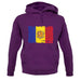 Andorra Grunge Style Flag unisex hoodie