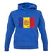 Andorra Grunge Style Flag unisex hoodie