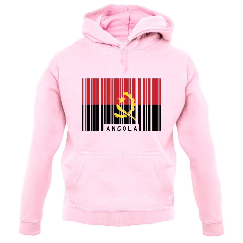 Angola Barcode Style Flag unisex hoodie