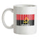 Angola Barcode Style Flag Ceramic Mug