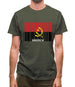 Angola Barcode Style Flag Mens T-Shirt