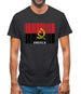 Angola Barcode Style Flag Mens T-Shirt