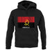 Angola Barcode Style Flag unisex hoodie