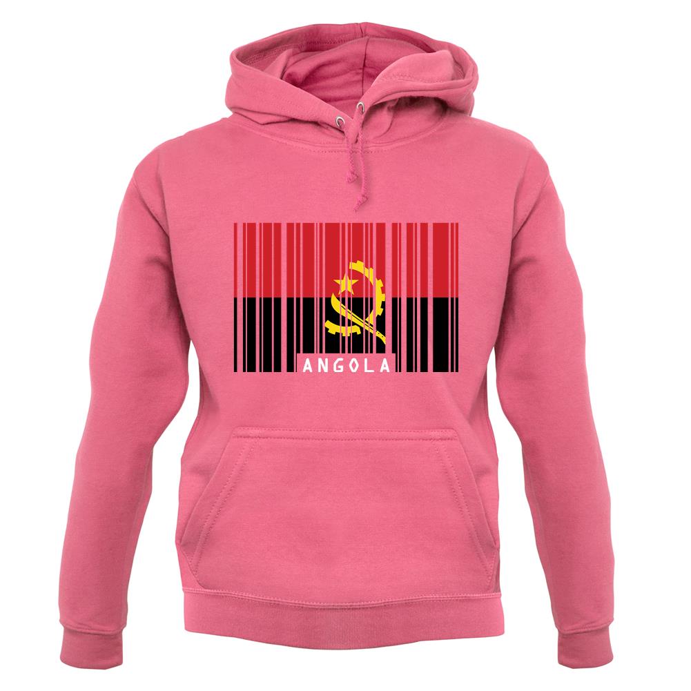 Angola Barcode Style Flag unisex hoodie